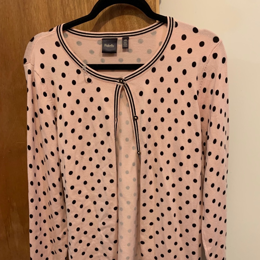 Two Raefallella lg sweaters